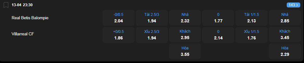 Tỷ lệ kèo Real Betis vs Villarreal nhan-dinh-soi-keo-real-betis-vs-villarreal-luc-23h30-ngay-13-4-2025-2