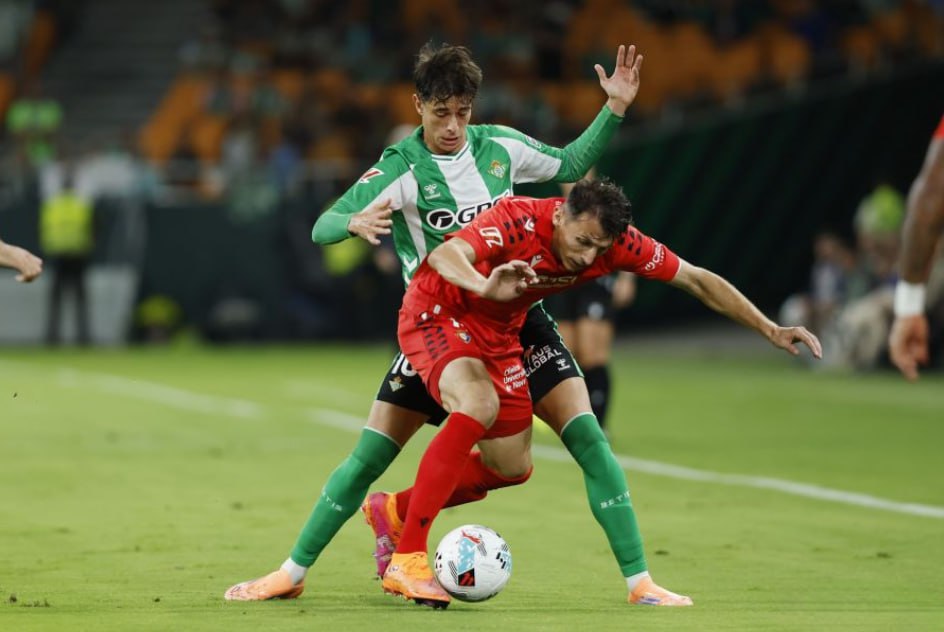 Real Betis vs Osasuna (02:00 – 29/09) | Xem lại trận đấu